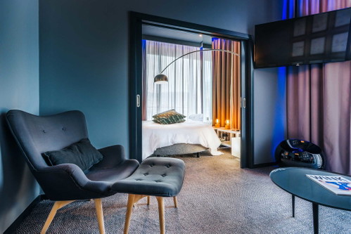 Das Design-Konzept wird natürlich auch in den Suites angewandt.
