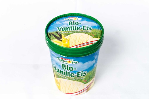 7. SPAR NATUR PUR Bio-Vanille-Eis - 85 Punkte€ 3,99 für 480 ml (€ 8,31/l), Spar, www.spar.atSandfarben, intensive Vanillearomatik in der Nase. Eher süß, schnell schmelzend, cremig-flaumige Konsistenz, viel Luft eingerührt.