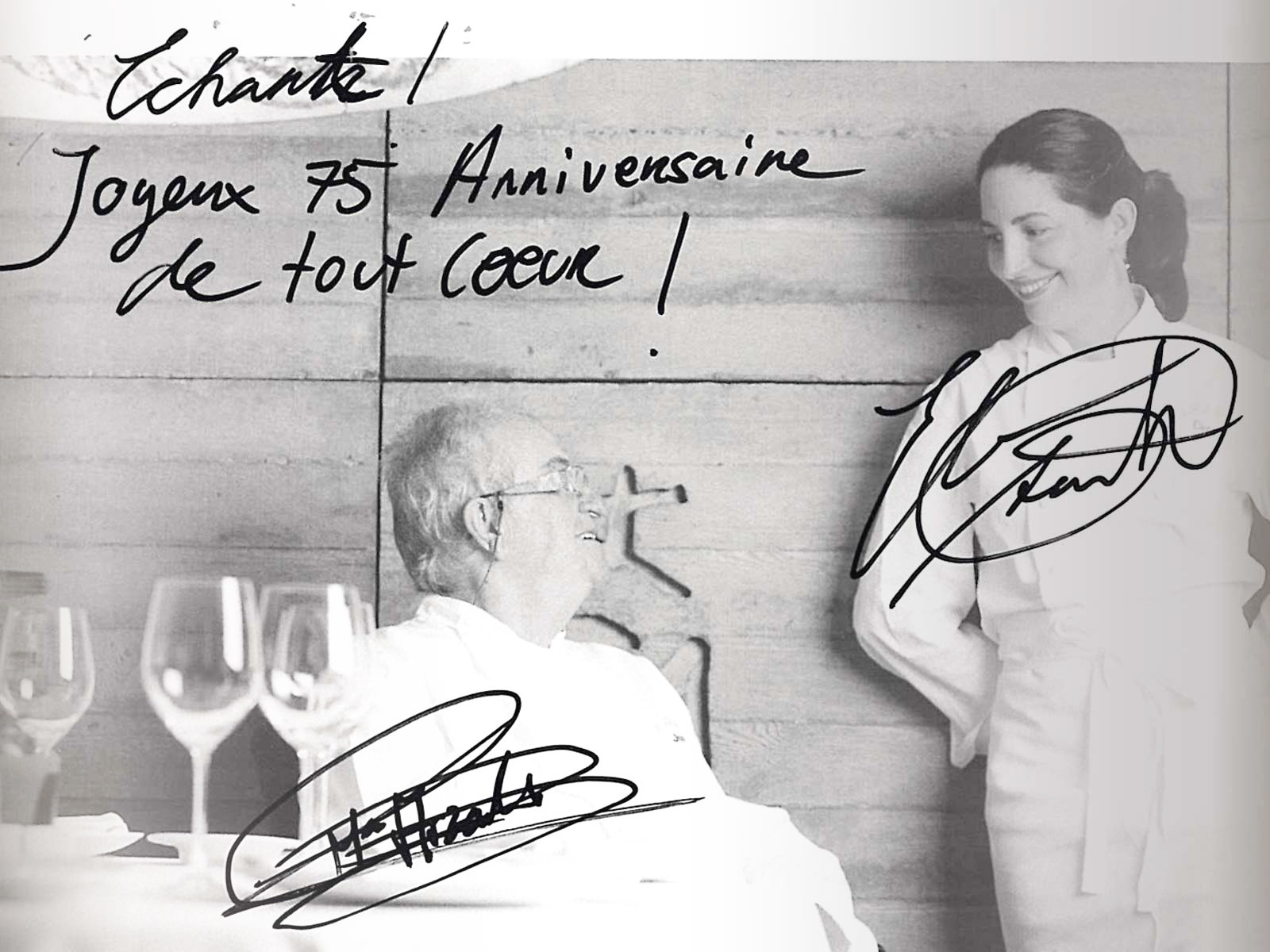 Eckart! Von ganzem Herzen alles Gute zum 75. Geburtstag! Juan Mari und Elena Arzak