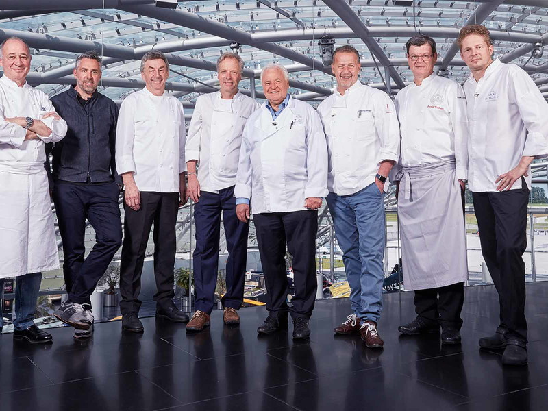 Marc Haeberlin, Roland Trettl, Hans Haas, Bobby Bräuer, Eckart Witzigmann, Karlheinz Hauser, Harald Wohlfahrt und Martin Klein