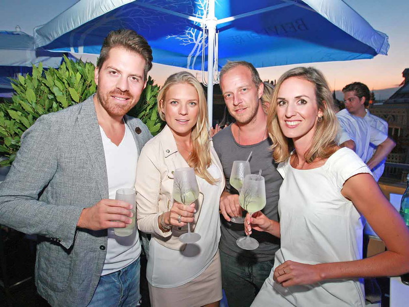 Daniel Serafin, Niko Fechter, Philipp Schwinger und Carla Baumer