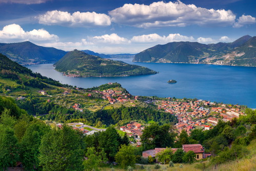 Iseosee mit der Insel «Monte Isola»