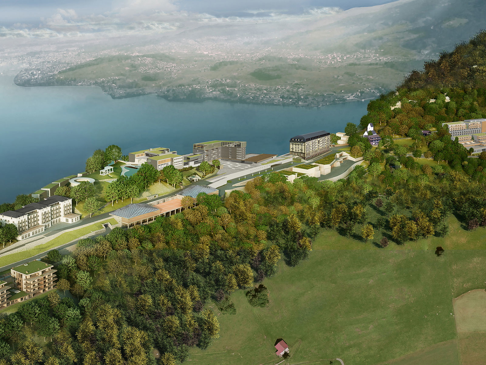 Das Bürgenstock Resort bietet einen spektakulären Ausblick auf den Vierwaldstättersee.