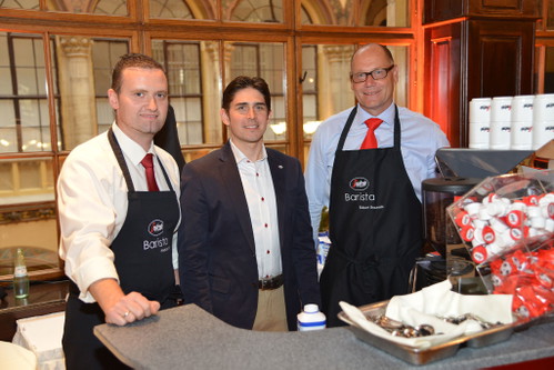 Unser Partner Segafredo verköstigte Besucher mit Kaffee.