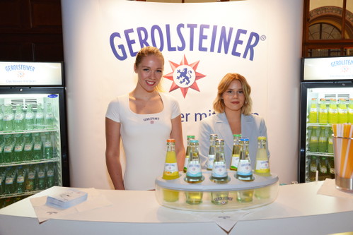 Ausnahmsweise kein Champagner: erfrischende Limonaden von Gerolsteiner.