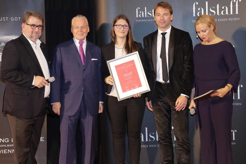 Dritter Platz der hart umkämpften Reserve-Trophy: Christine Lentsch (Weingut Josef Lentsch), Pinot Noir 2012 (95 Punkte)