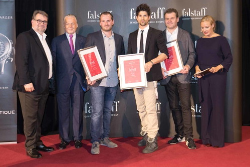 Die besten drei der Cuvée-Wertung, Jahrgang 2014: Peter Artner, Werner Achs und Gerhard Markowitsch