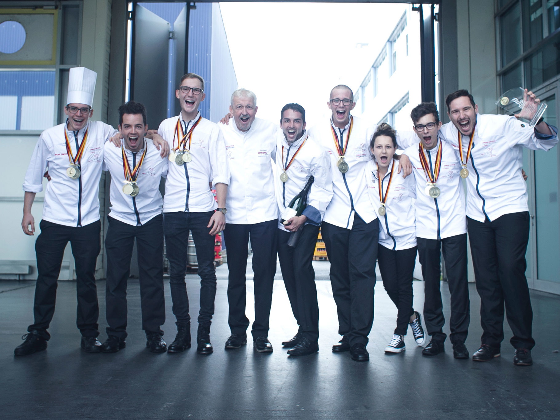 Das Jugendnationalteam mit Alois Gasser.