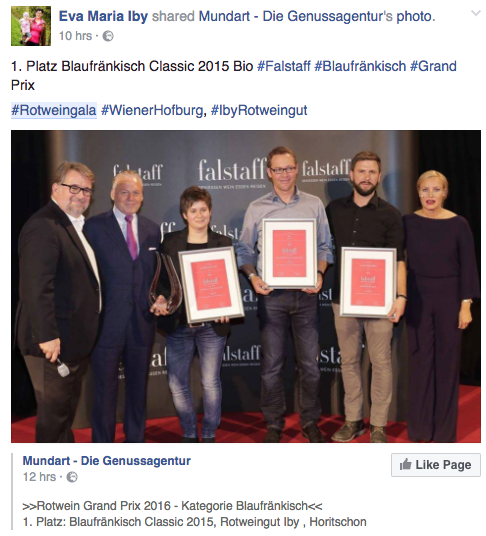 © Facebook/Eva Maria Iby/Mundart - die Genussagentur
