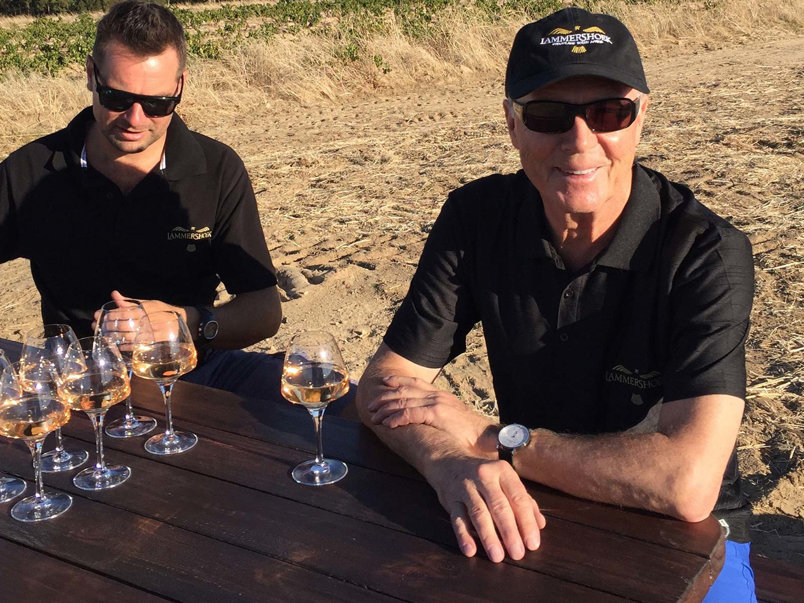 Schalk Oppermann und Franz Beckenbauer.