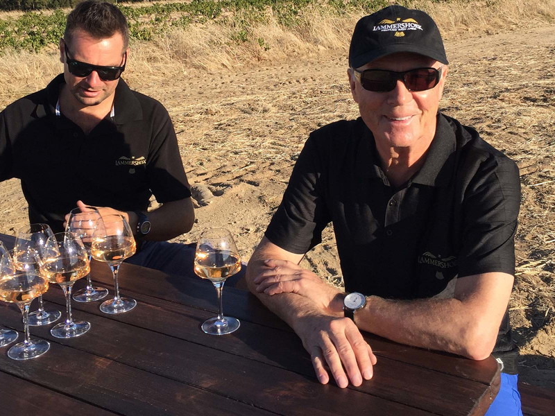 Schalk Oppermann und Franz Beckenbauer.