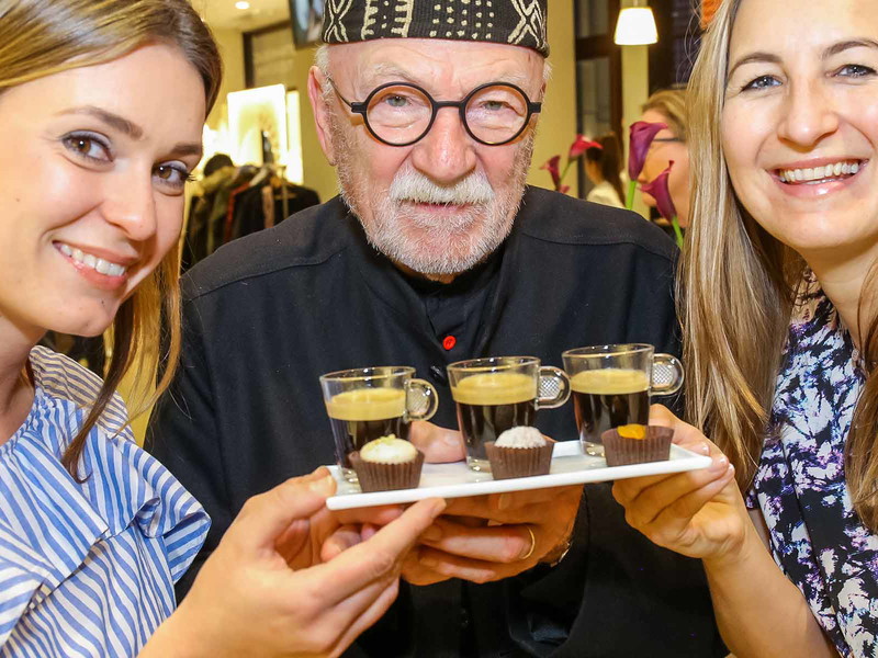 Crigiz und Riess von Nespresso mit Chocolatier Fruth