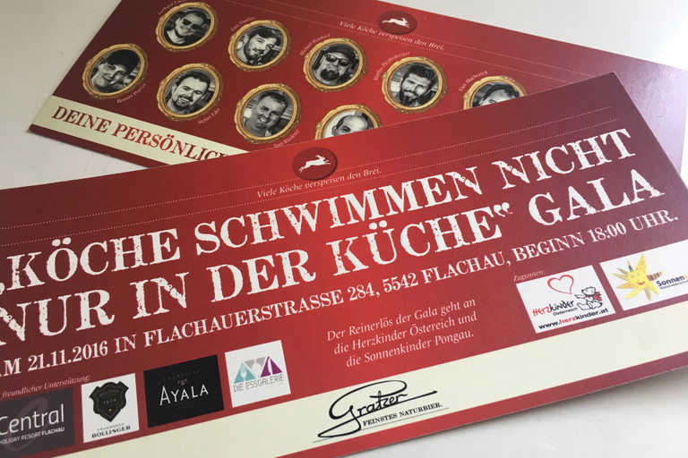 Gewinne zwei Tickets für die »Köche schwimmen nicht nur in der Küche« Gala.
