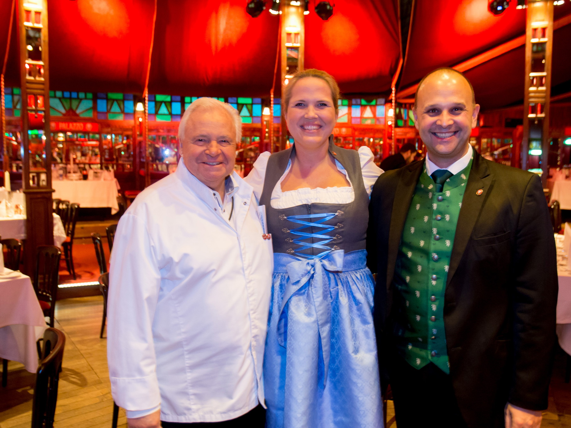 Eckart Witzigmann, Michaela Töpfer und Mario Reiner.