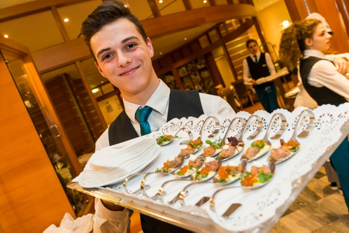 Flying Buffet zubereitet von den Schülern der TS Modul Wien.