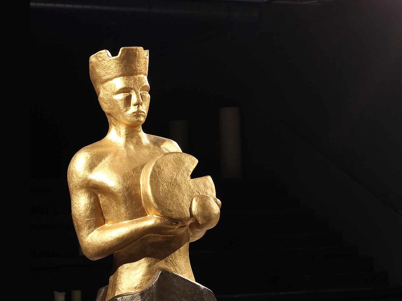 Die begehrte Käsekaiser-Statuette
