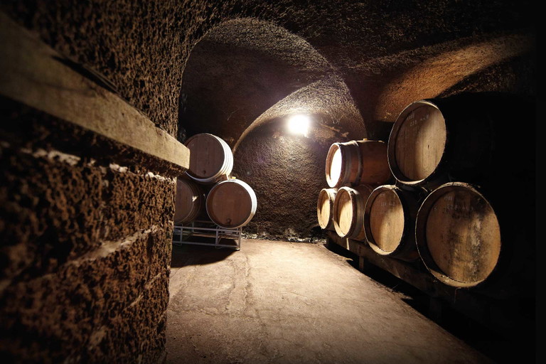 Keller auf Château des Jacques: Das Handelshaus Jadot setzt beim Ausbau auf Burgunder-Piècen.