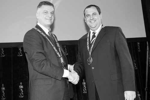 Stephan Mikinovic und Josef Pröll bei der Käsekaiser-Gala 2003