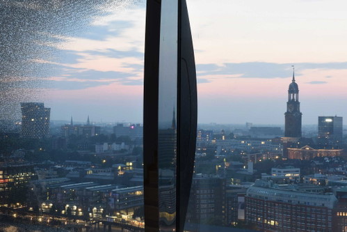 Hamburg aus der Vogelperspektive.