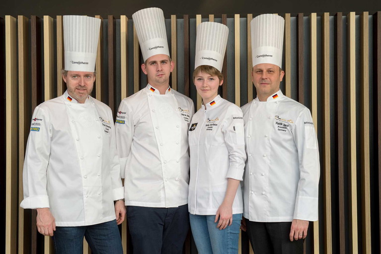 Team Deutschland (v.l.n.r.): Sven Elverfeld, Marvin Böhm, Hanna Karthaus und Patrik Jaros.