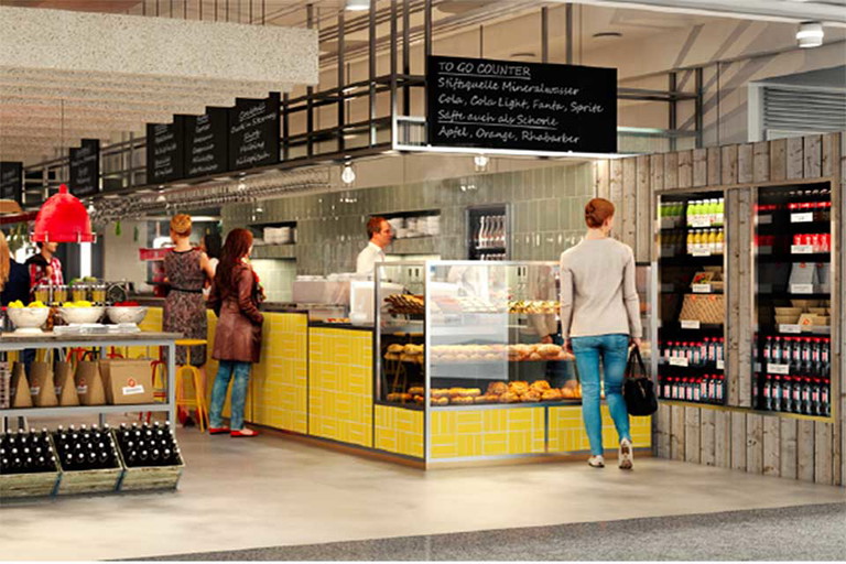 So soll Tim Mälzers »Hausmann's« am Flughafen aussehen.