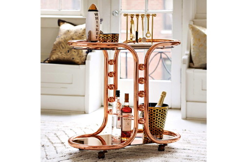 Stilvoll:&nbsp;Kupferfarbener «Ultra Bar&nbsp;Cart», um zirka 1751 Franken.&nbsp;www.jonathanadler.com
