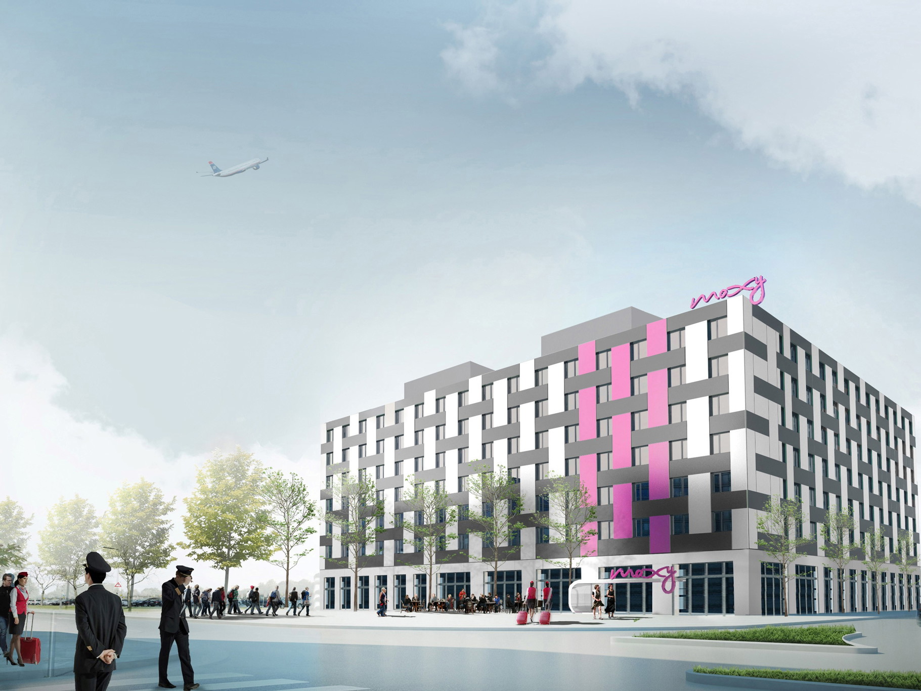 Das Moxy Vienna Airport am Flughafen Wien Schwechat öffnet Ende März seine Pforten.