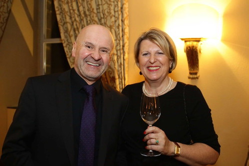 Falstaff Deutschland Herausgeberin Ursula Haslauer mit Horst Sauer, Winzer des Jahres 2011!