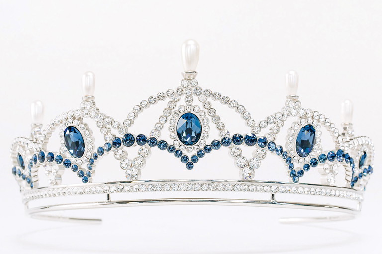Die Tiara für die Opernball-Debütantinnen wurde von Lagerfeld für Swarovski kreiert. Es ist eine Hommage an den Donauwalzer.&nbsp;