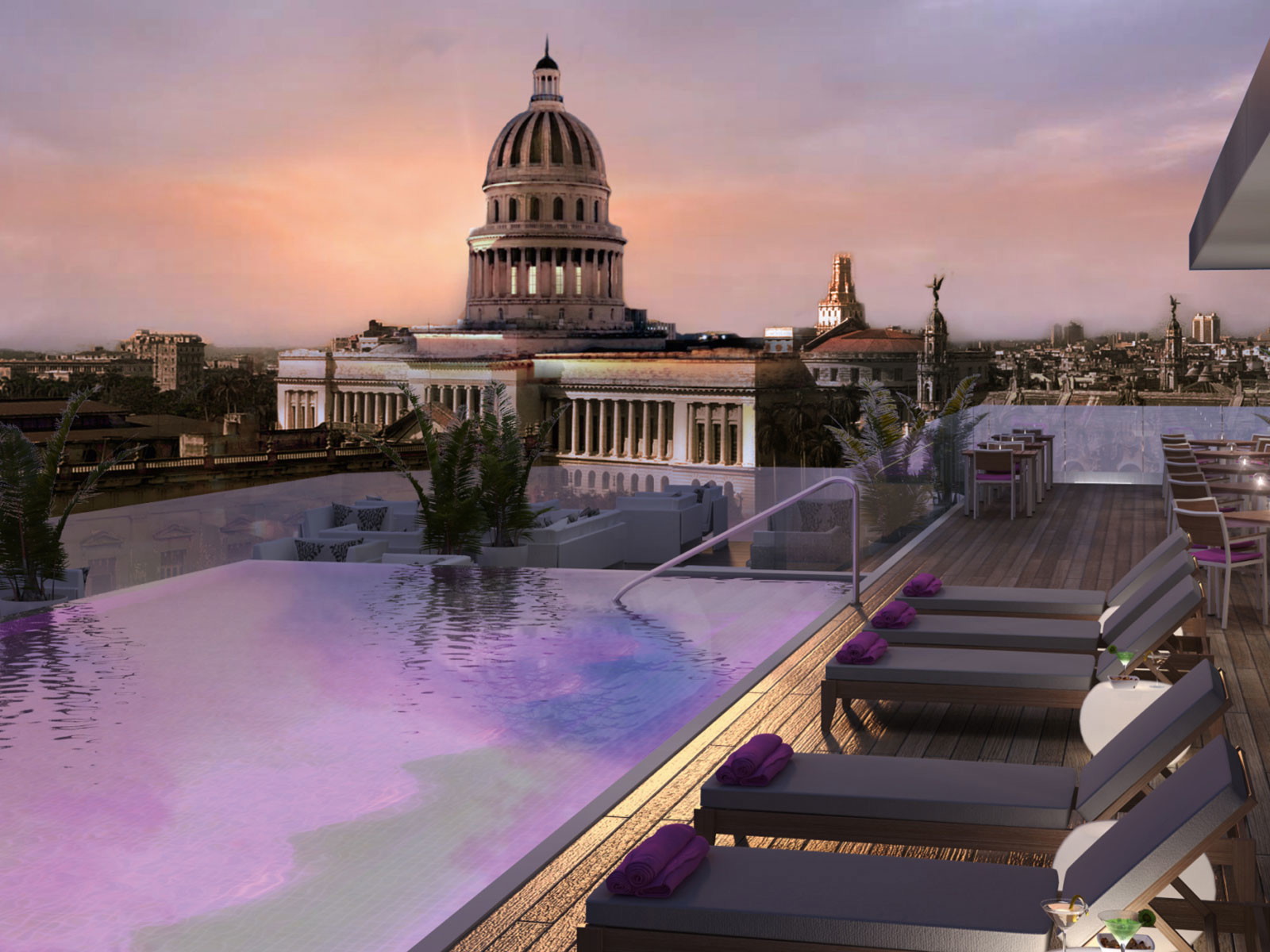 Der Ausblick vom neuen Kempinski Hotel in Havanna kann sich sehen lassen.