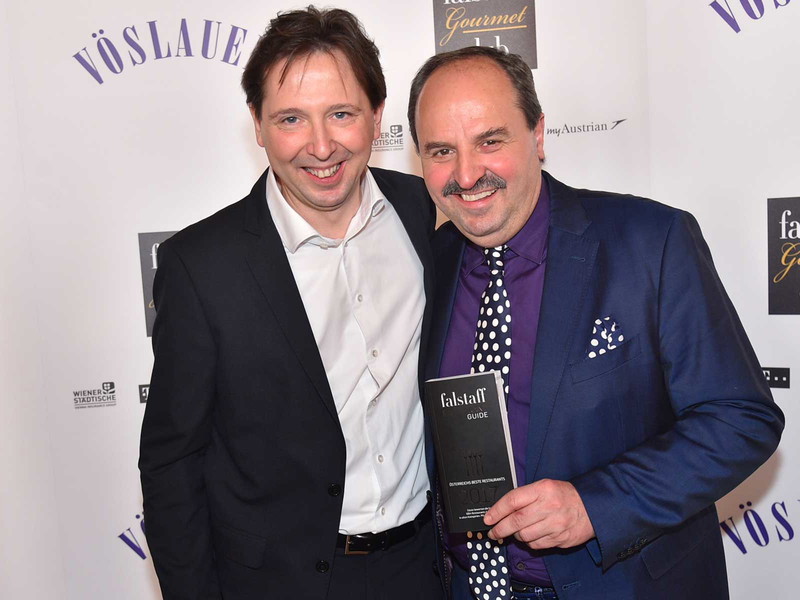 Im Falstaff-Interview: Heinz Reitbauer &amp; Johann Lafer.