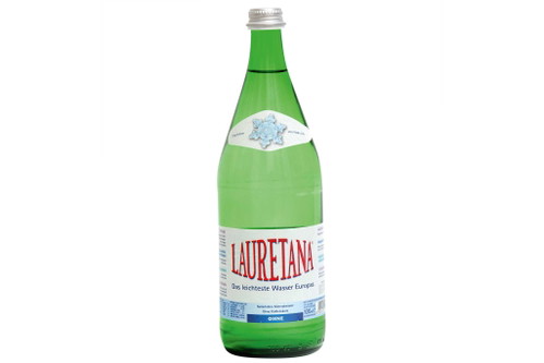 Lauretana. Das leichteste Wasser Europas – Mineralwasser Bewertung: 3&nbsp;WassertropfenRunde, unauffällige Nase. Am Gaumen sehr weich, dezente Spannung und Mineralität, sauberer und weicher Abgang, insgesamt rund und eher unauffällig. Das Wasser mit der geringsten Mineralisierung im Test: 14&nbsp;mg/l. ca. CHF 0,30/l, Deutschland, www.lauretana.de