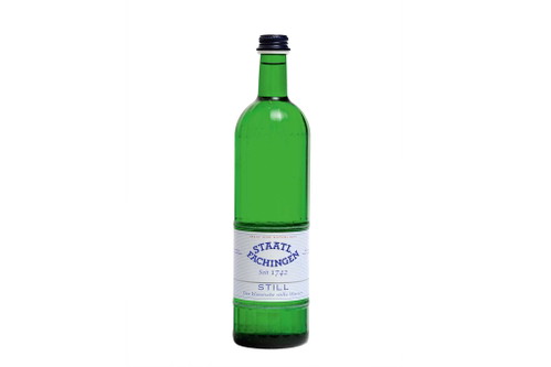 Staatlich Fachingen – Mineralwasser Bewertung: 5&nbsp;WassertropfenKlare, frische Nase. Deutlich mineralisch, etwas kalkig und eher salzig. Mittellang, insgesamt harmonisch. Mit einer Gesamtmineralisierung von etwa 2800&nbsp;mg/l ist es das mineralienreichste Wasser im Test. Der Hydrogencarbonat-Anteil ist mit rund 1800&nbsp;mg/l sehr hoch. ca. CHF 1,–/l, Deutschland, www.fachingen.de