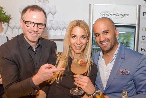 Alex List, Yvonne Rueff und Eric Papilaya.