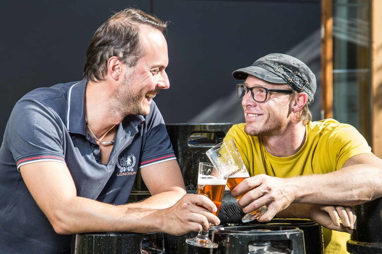 Die erfolgreichen Loncium-Bierbrauer Alois Planner und Klaus Feistritzer (r.).&nbsp;