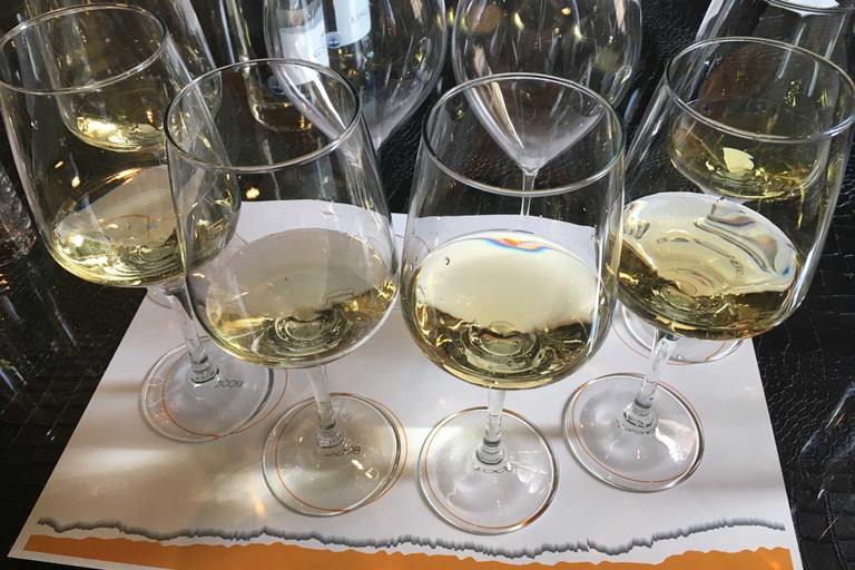 Die Zutaten des neuen Champagner in der Einzelverkostung.