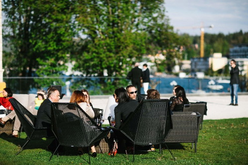 Chillige Atmosphäre im Freien