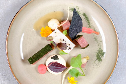 Bunte Speisekreation