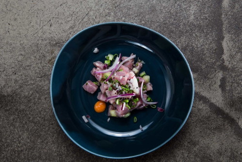 Ceviche vom Corvina.