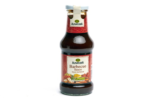  5. Platz: Alnatura&nbsp;Barbecue SauceFlasche € 1,99 &nbsp;für 250ml (Literpreis: € 7,96), u. a. AlnaturaMittleres Rotbraun. Geprägt von deutlicher Raucharomatik, wirkt fleischig, ist sehr gleichmäßig-angenehm im Mund. Leichte Schärfe, es fehlt ein wenig das Tomaten-Basisaroma. 