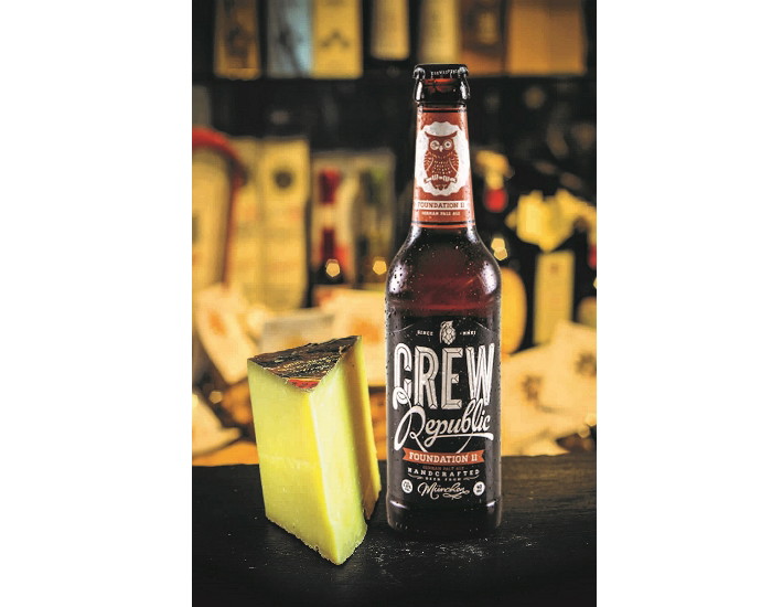 Münchner Bier mit französischem Käse.
