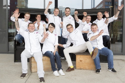 In Hamburg stellten sich fünf Patissiers zusammen mit ihren Assistenten der Herausforderung.