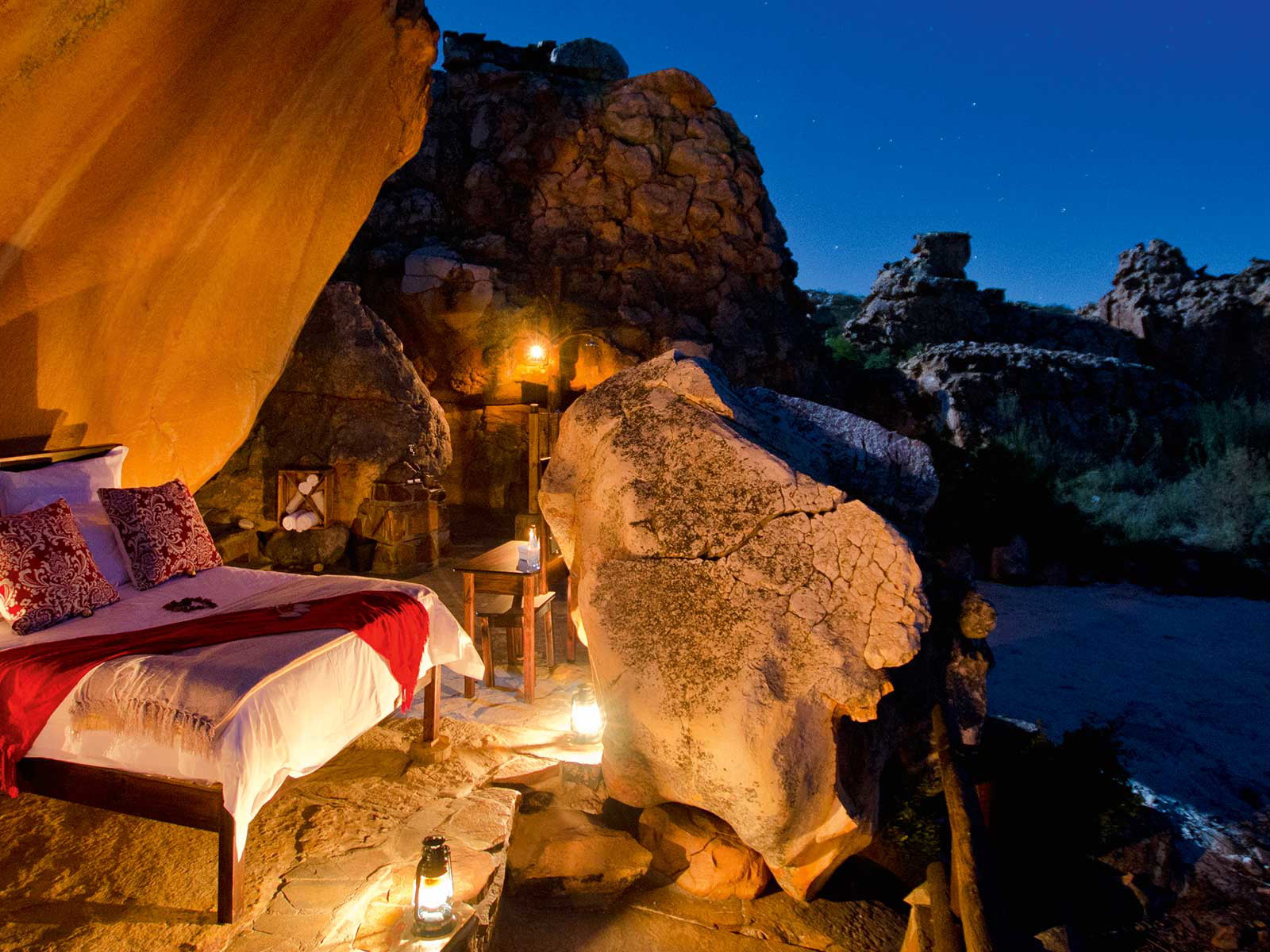 Kagga Kamma Star Suite, Westkap:&nbsp;Fernab von den Lodges und anderen Menschen, verbringt man die Nacht einzig in Gesellschaft des prachtvollen Sternenhimmels. kaggakamma.co.za