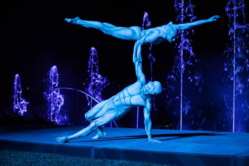 Beim Gala-Dinner traten die Artisten des Cirque du Soleil auf.