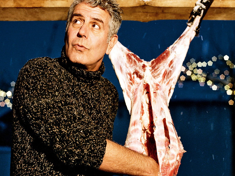 US-Foodhunter Anthony Bourdain im Burgenland bei Max Stiegl im »Gut Purbach«.