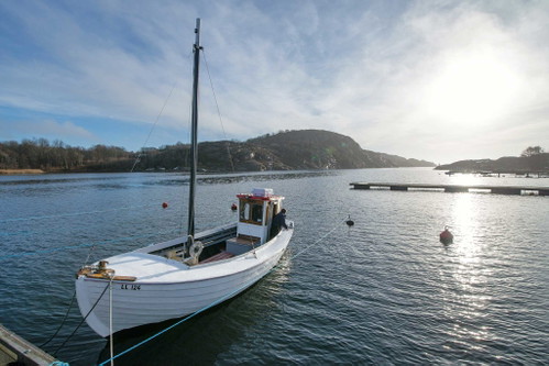 Im Hafen von Lysekil legt das kleine Holzboot zur Seafood-Safari ab.