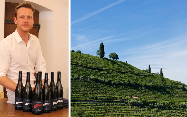Clemens Lageder mit der Kometen-Serie und ein Blick in den Weinberg