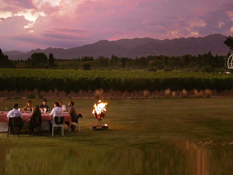 Dinner neben Weinreben: das »Entre Cielos« in der Nähe von Mendoza.