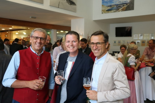 Heinz Kröll, Alexander Fankhauser und Josef Margreiter bei der Veranstaltung.
