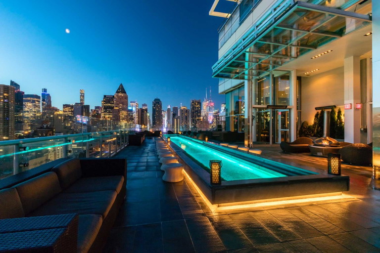 Der Ausblick von »The Press Lounge« auf die New Yorker Skyline.